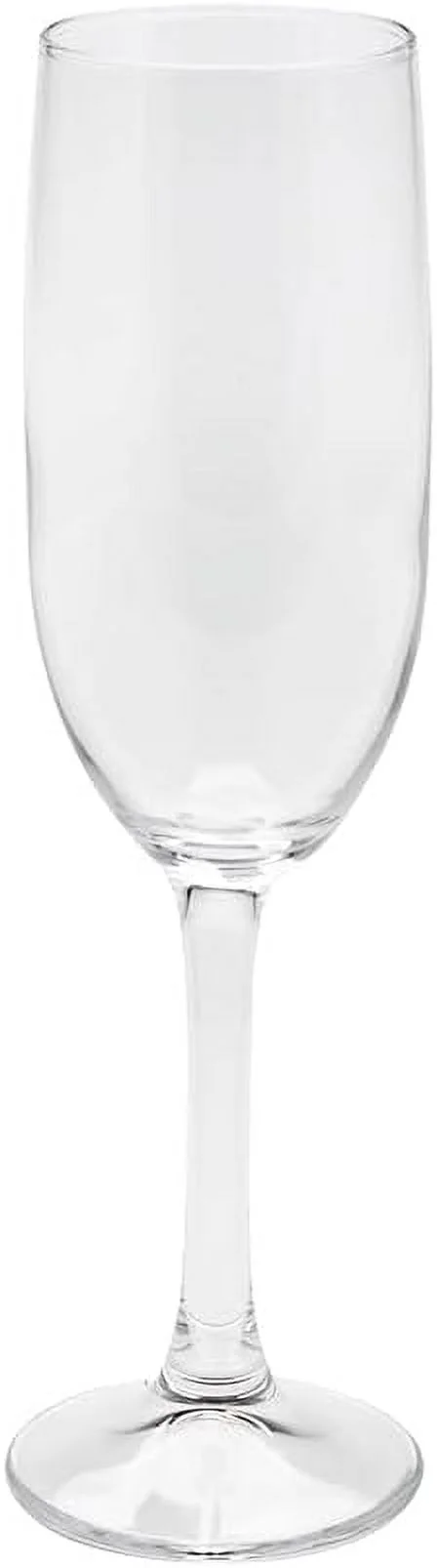 Cascata 6 Ounce Champagne Flutes Set Of 6 Tempered Champagne Glasses - Chip-Resistant Fine-Blown Glass Wine Flutes Dishwasher-Safe For Champagne Mimosas Or Cocktails