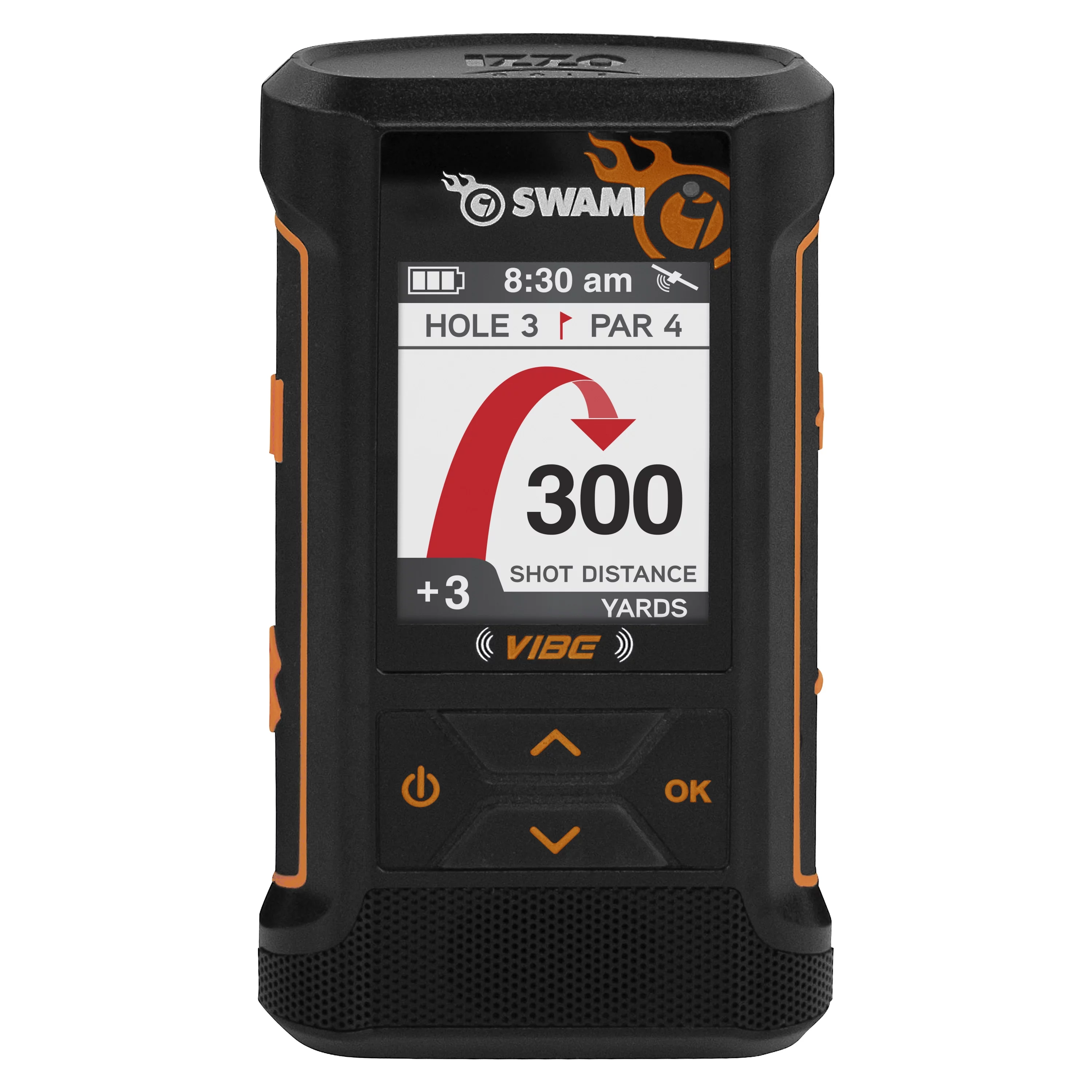Izzo Golf Swami VIBE GPS Rangefinder with Bluetooth Speaker, Magnetic Cart Mount