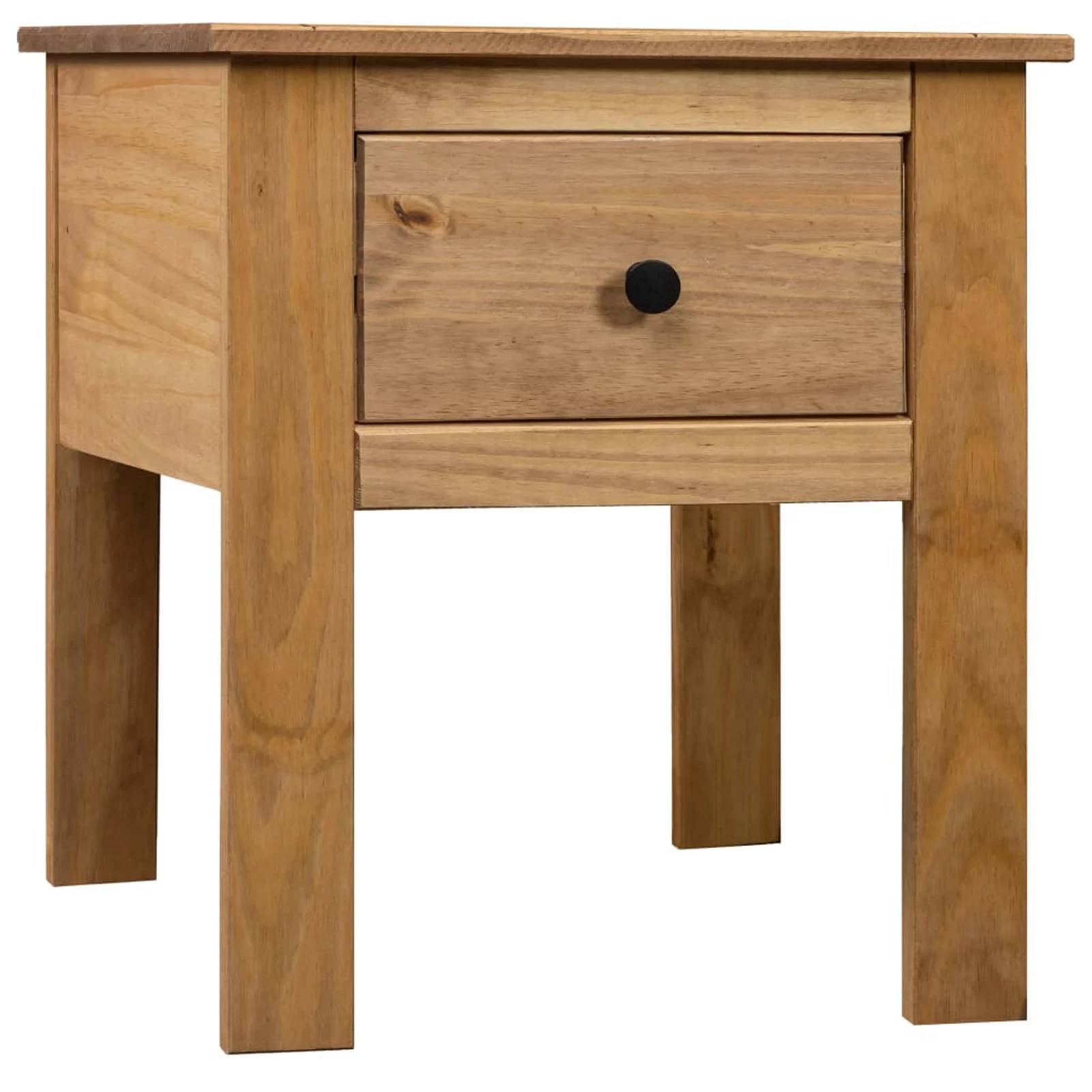 moobody Bedside Cabinet with Storage Drawer Pine Panama Range Sofa End Side Table Wooden Nightstand for Living Room, Bedroom, Home Furniture 18.1 x 15.7 x 22.4 Inches (W x D x H)