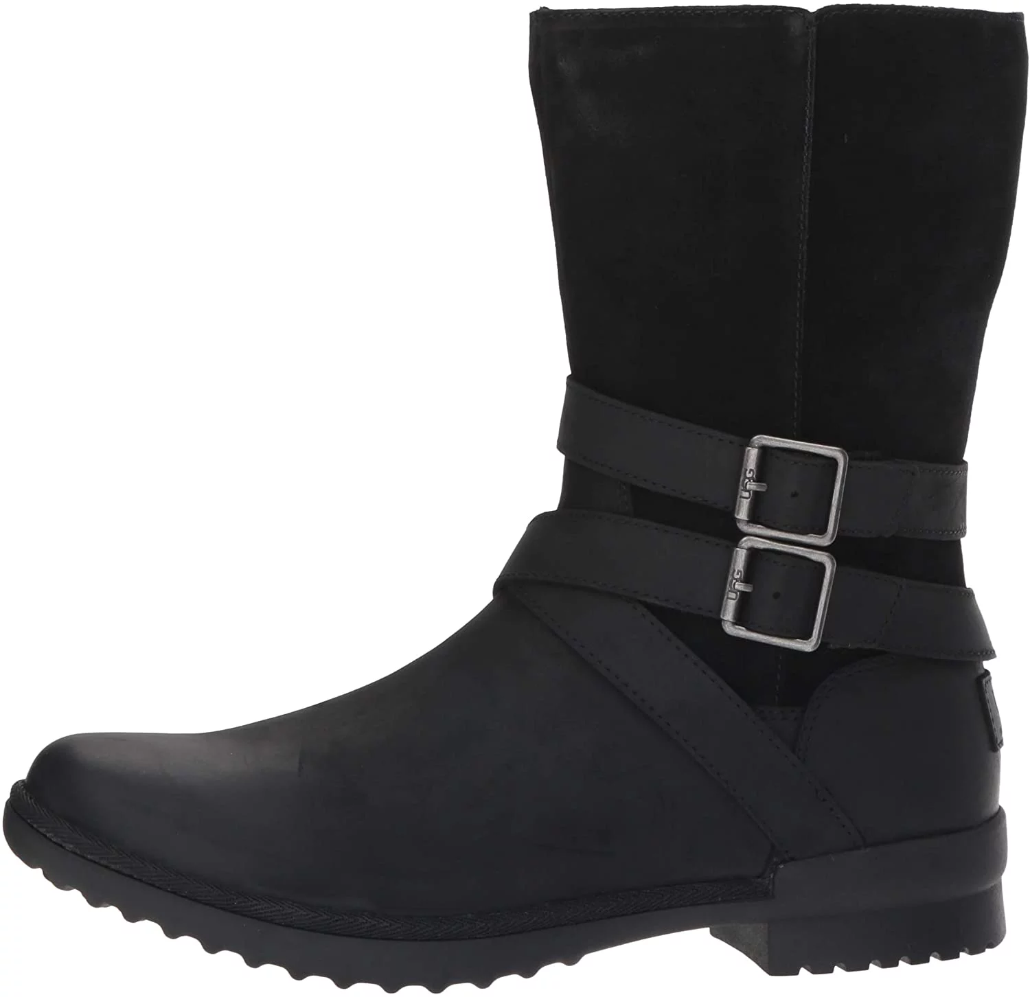 UGG Katelyn Leather Tall Block Brown Riding Boots 8M