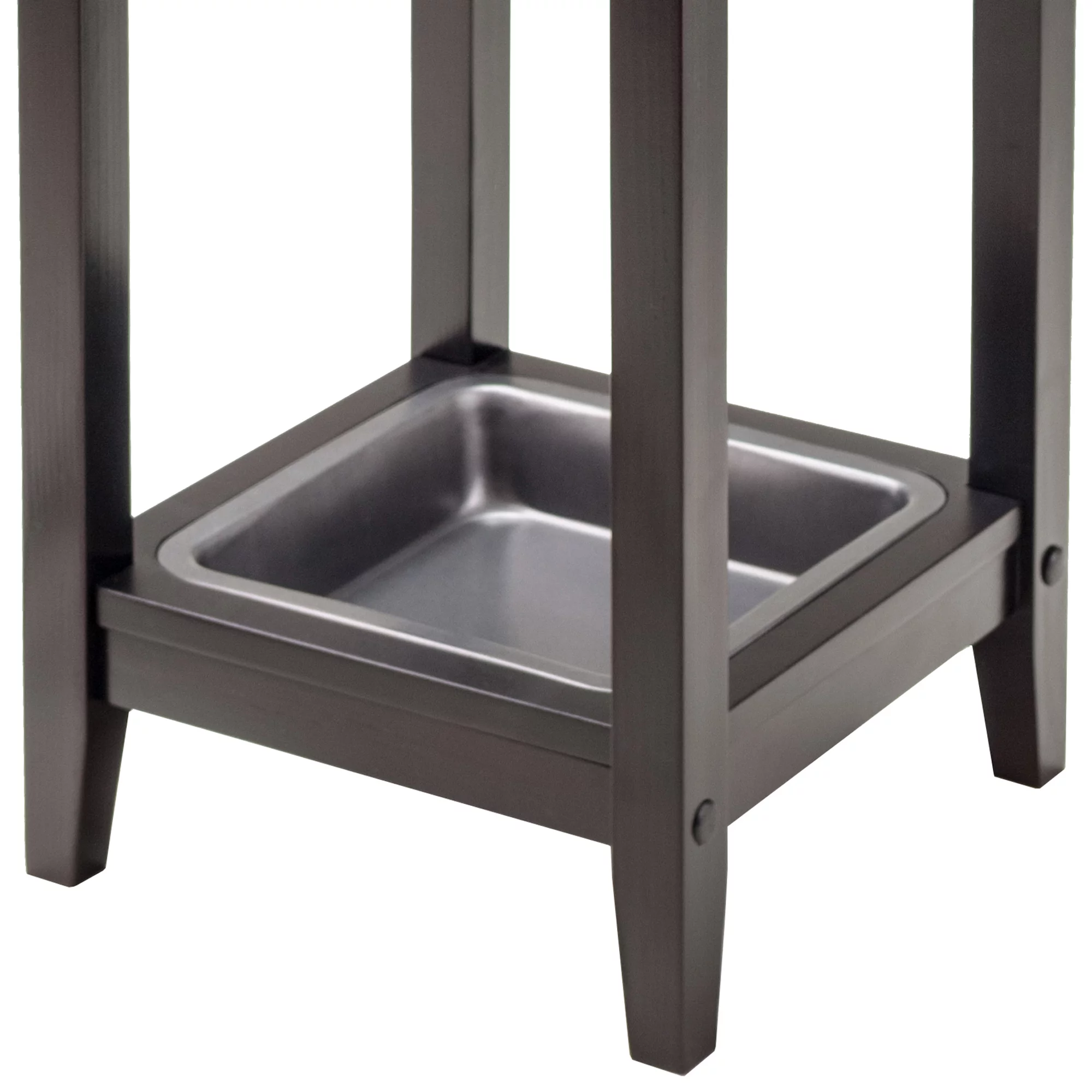 Winsome Wood Jana Grid Umbrella Stand, Espresso Finish
