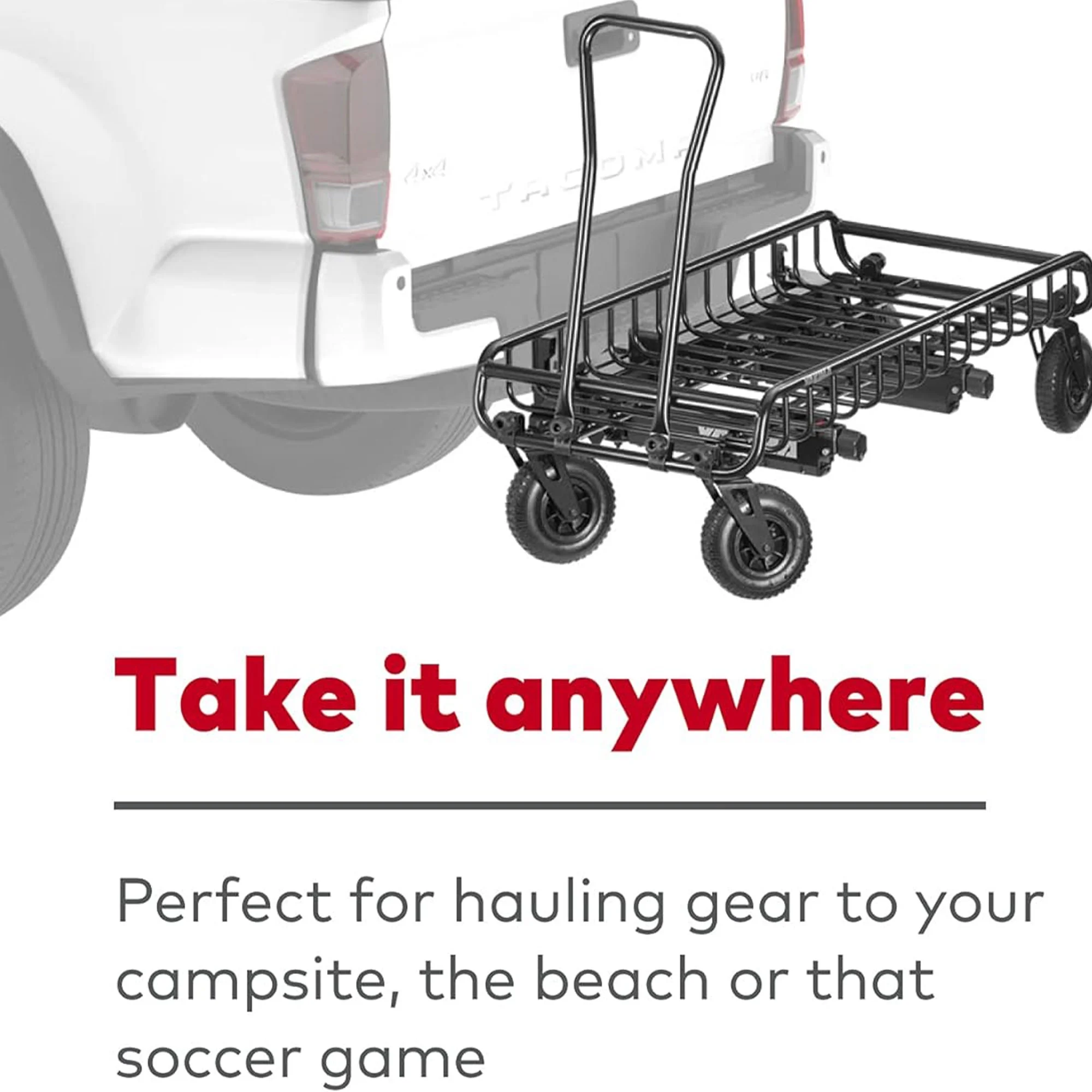 Yakima EXO WarriorWheels Sturdy Heavy Duty Aluminum Cargo Basket Cart Kit