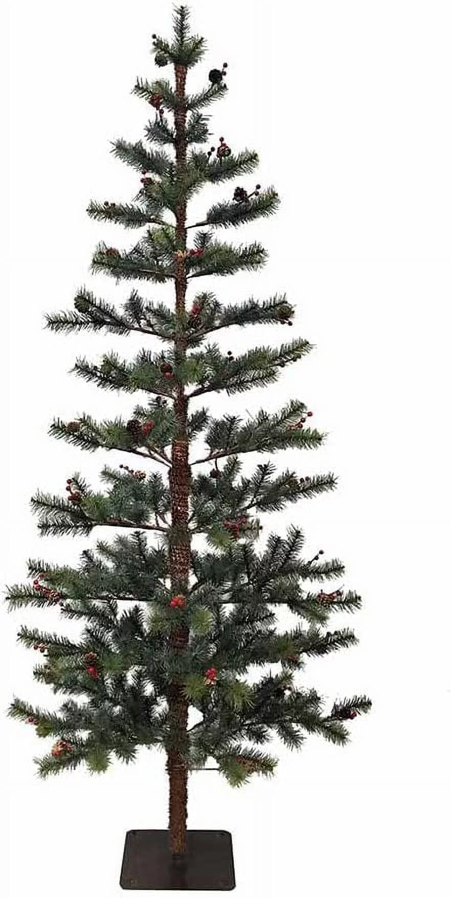 Kurt Adler 5-Foot Pine Tree with Pinecones and Berries