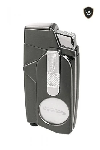 Vector Xcaliber Double Flame Lighter with Cutter