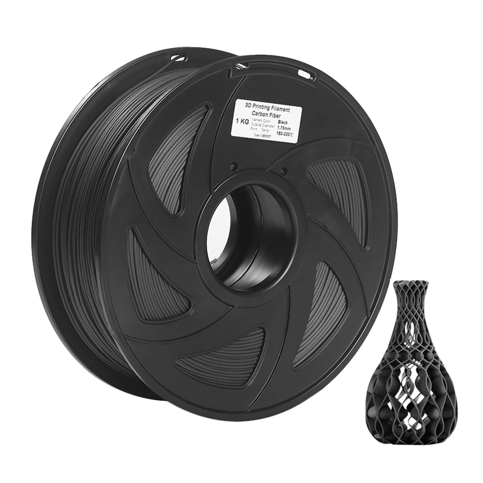 Andoer 3D Printer Filament Carbon Fiber + PLA 1.75mm 1kg Spool Dimensional Accuracy +/- 0.02mm