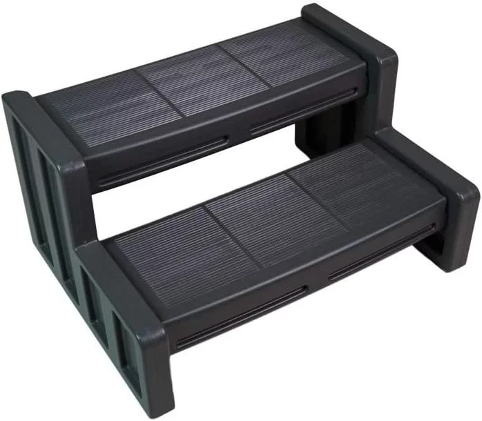 29 Inch Deluxe Resin Multi Purpose Home Garden Garage Spa And Hot Tub Steps, Black