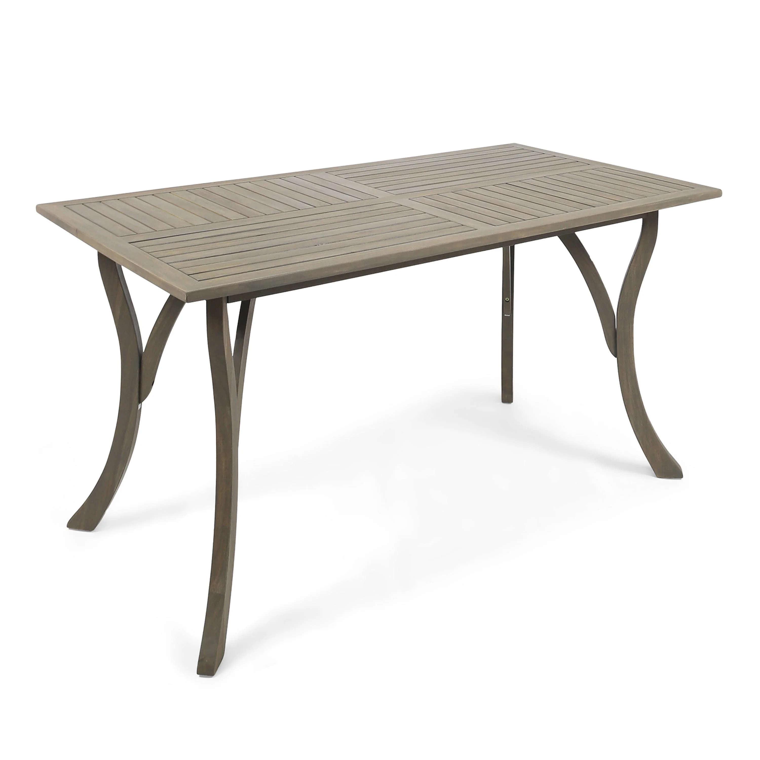 Craya Patio Wood Dining Table -  Gray