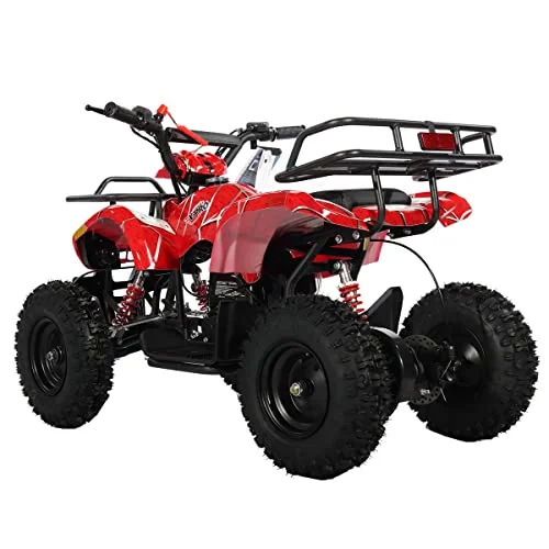X-Pro Brand New 40cc ATV for kids, Mini Gas Powered ATV-Spider Red