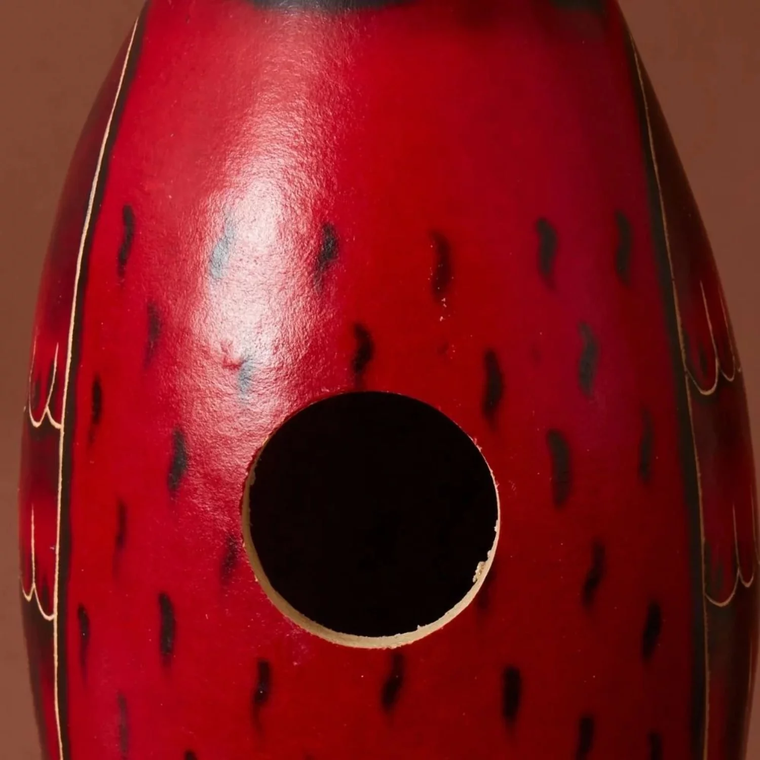 Cardinal Gourd Bird House