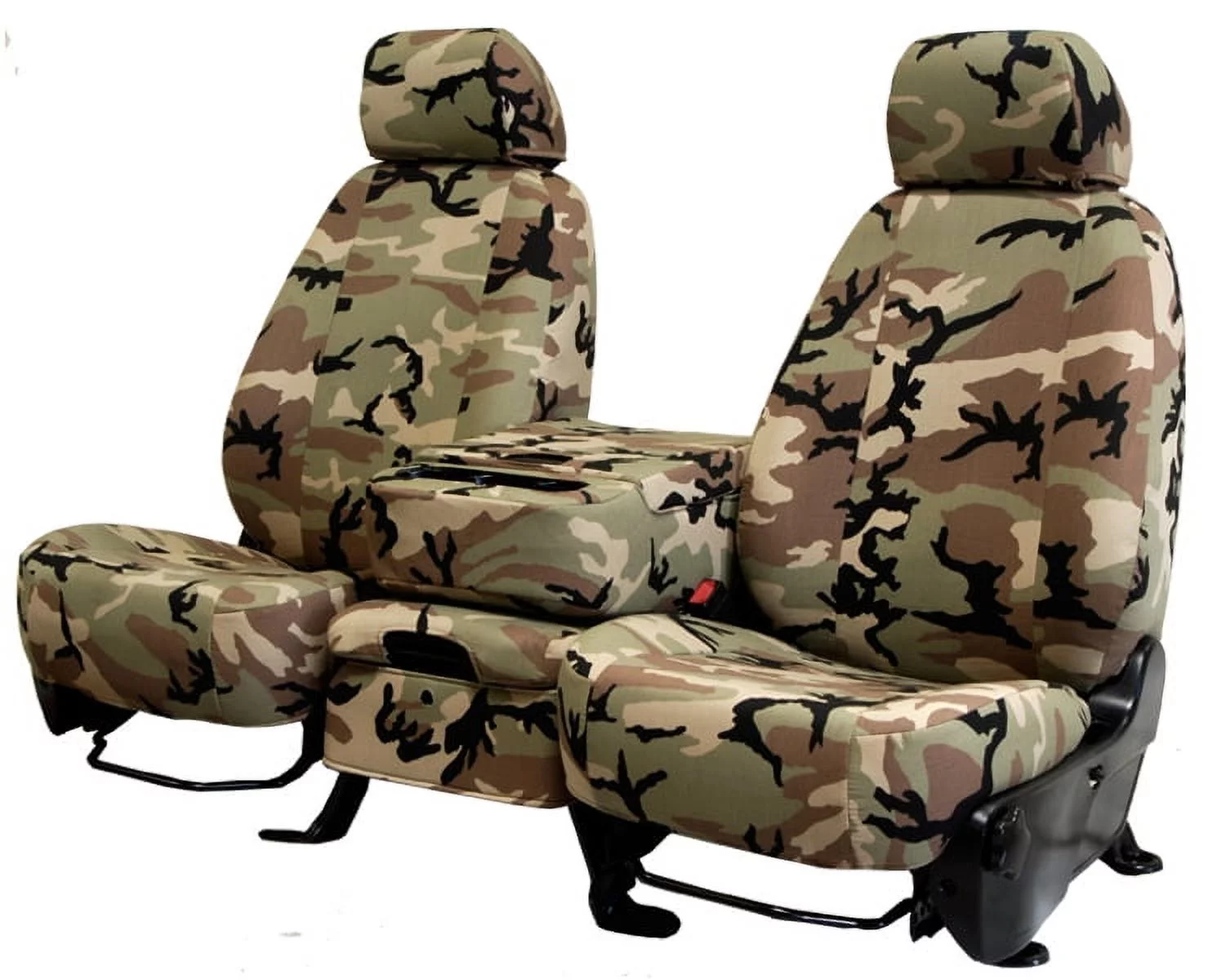 CalTrend Rear 50/50 Split Bench Camo Seat Covers for 2004-2009 Chrysler/Dodge Aspen|Durango - DG230-92KR Retro Insert and Trim