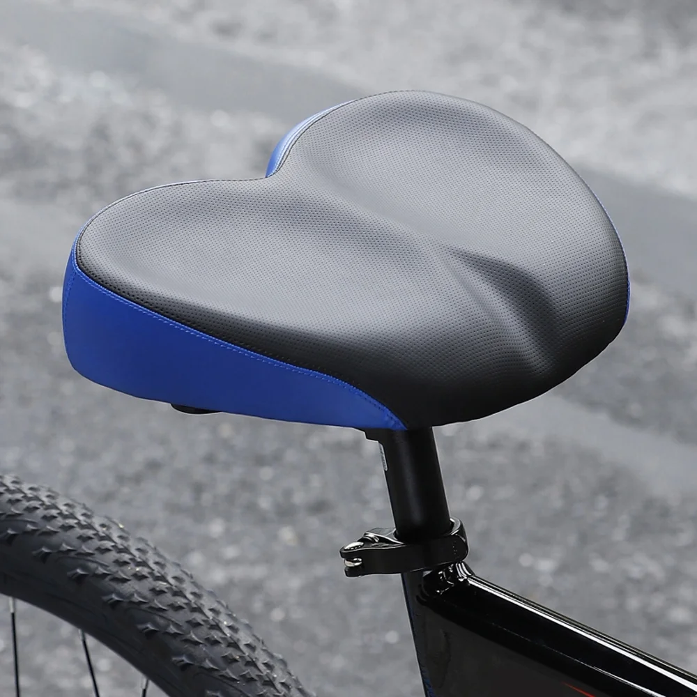WEST BIKING Bicycle saddle,Thicken Road Bike Saddle Soft Widen Distance Widen Thicken Road Bike Cushion Soft Widen Thicken Leeofty