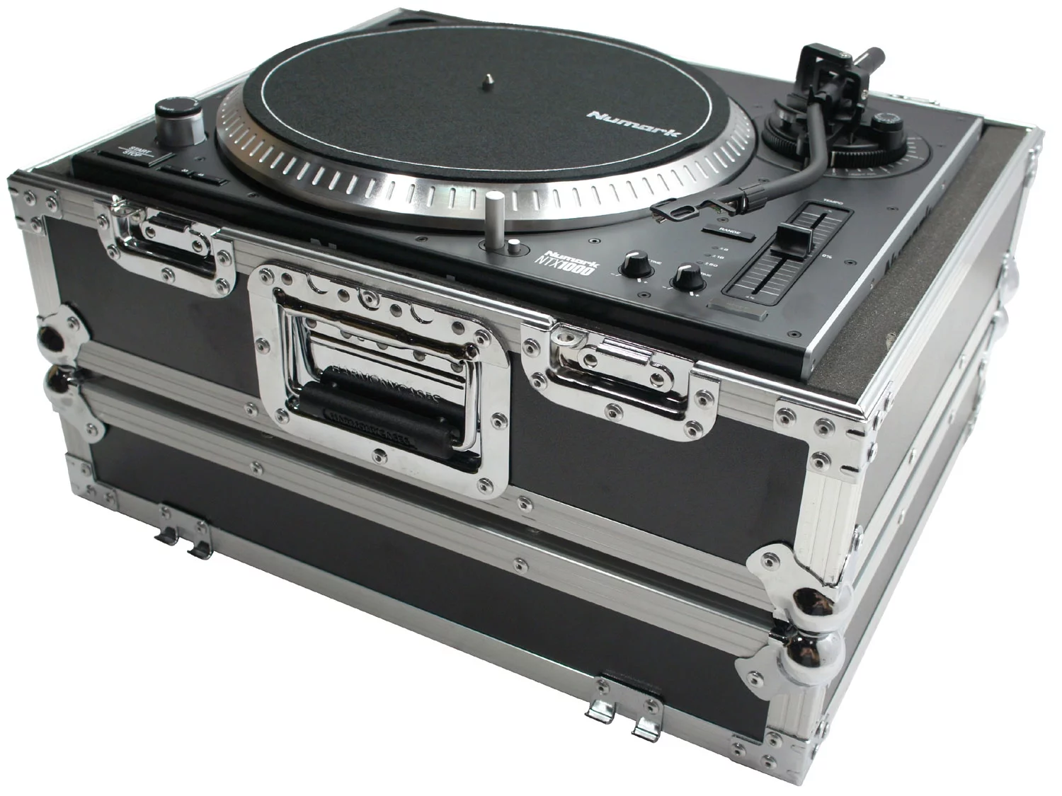 Harmony HC1200BMKII Flight Foam DJ Turntable Custom Case fits Numark NTX1000