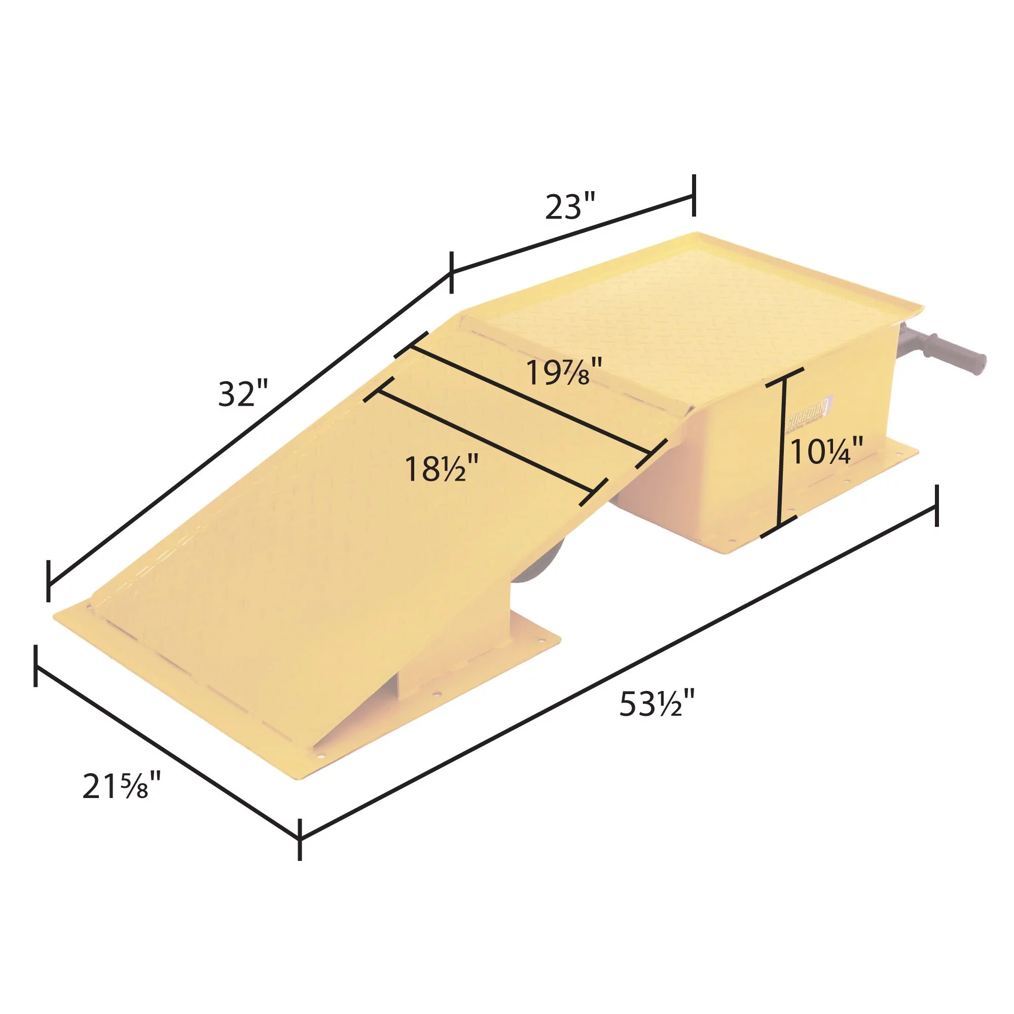 Guardian Truck Service Ramps with Retractable Wheels – 40,000 lb. per pair Capacity