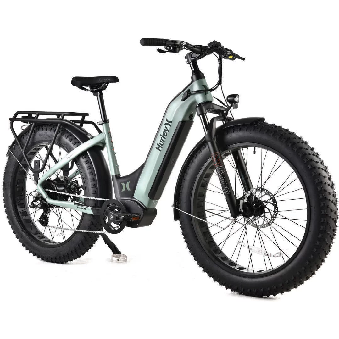 Hurley Bikes Swell 19-inch Electric Bike, Green
