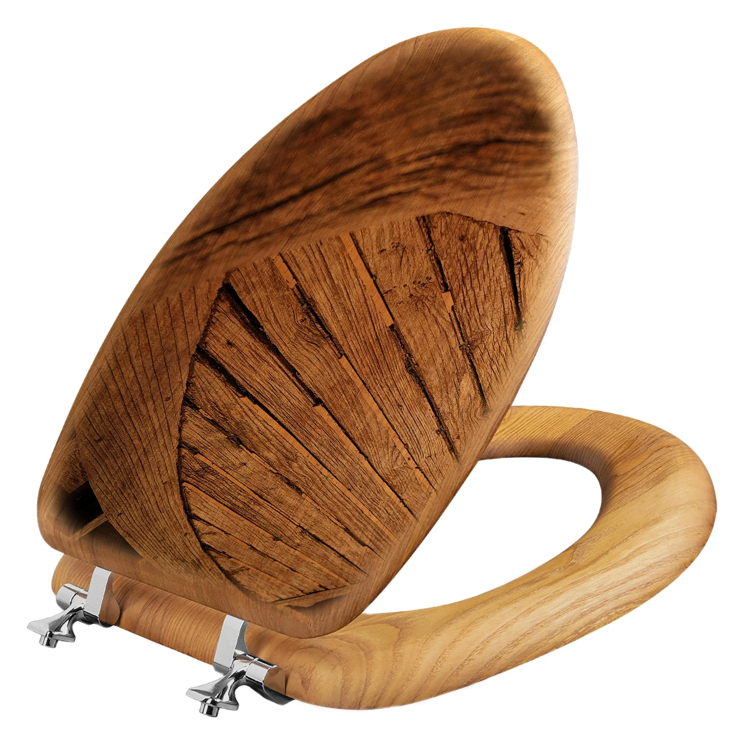 House & Homebody Co. Oak Toilet Seat - Weathered Woodcraft Elongated
