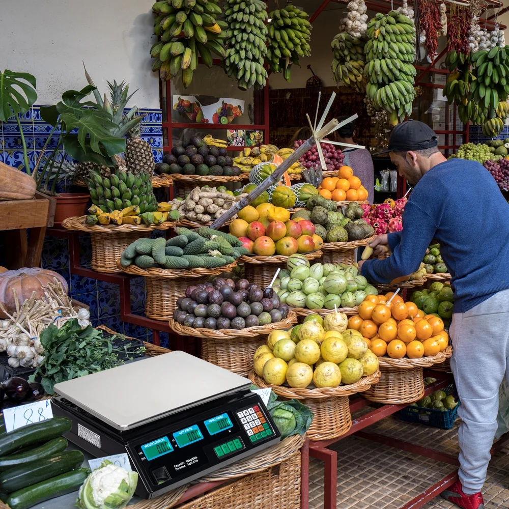 40kg/5g Digital Weight Scale Price Computing Retail Count Scale Food Meat Vegetable Scales