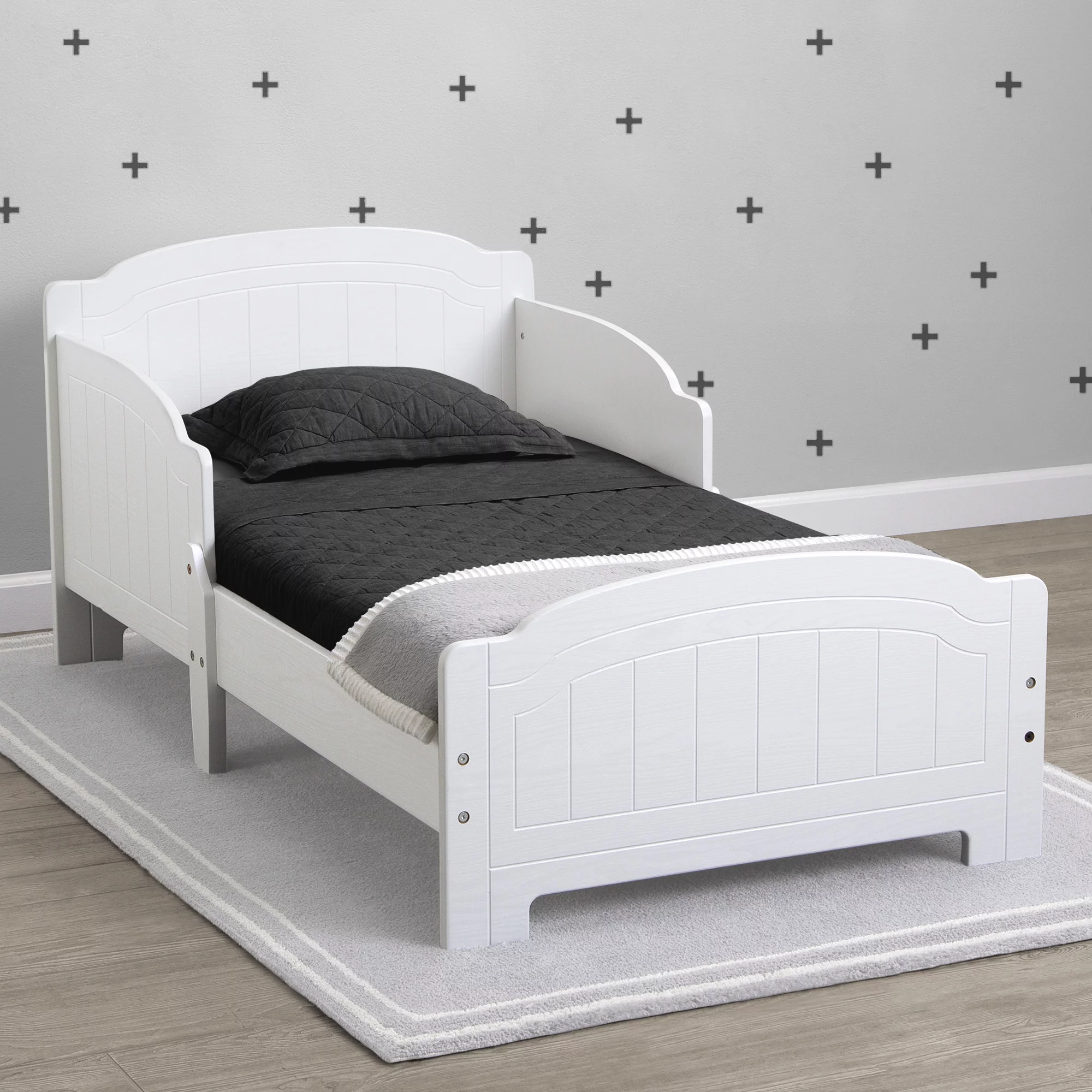 Delta Children Newport Wood Toddler Bed, White