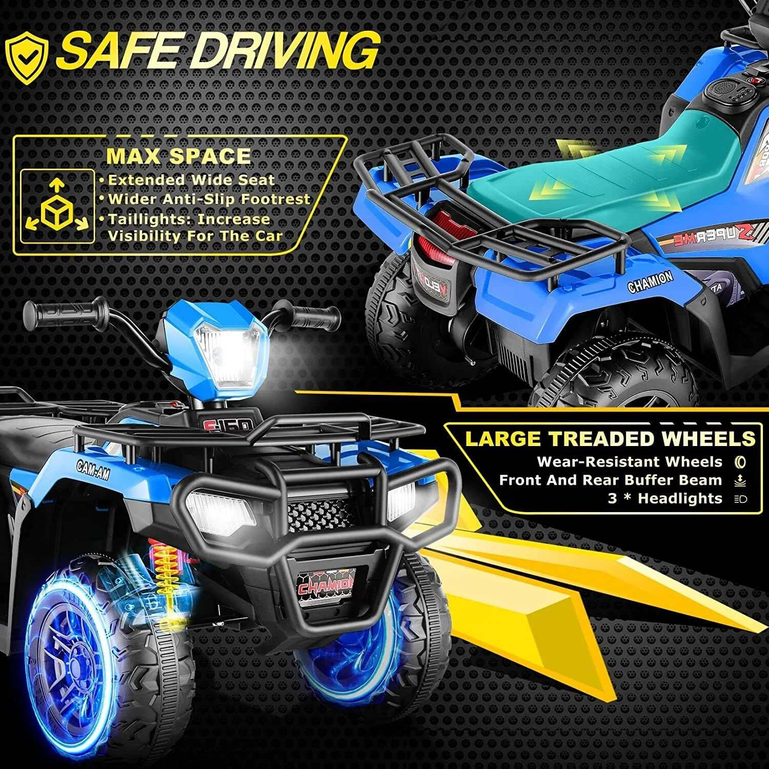 Premium 24V/12V Kids Electric Jeep Truck with Remote Control and 3 Speeds - 400W Power!