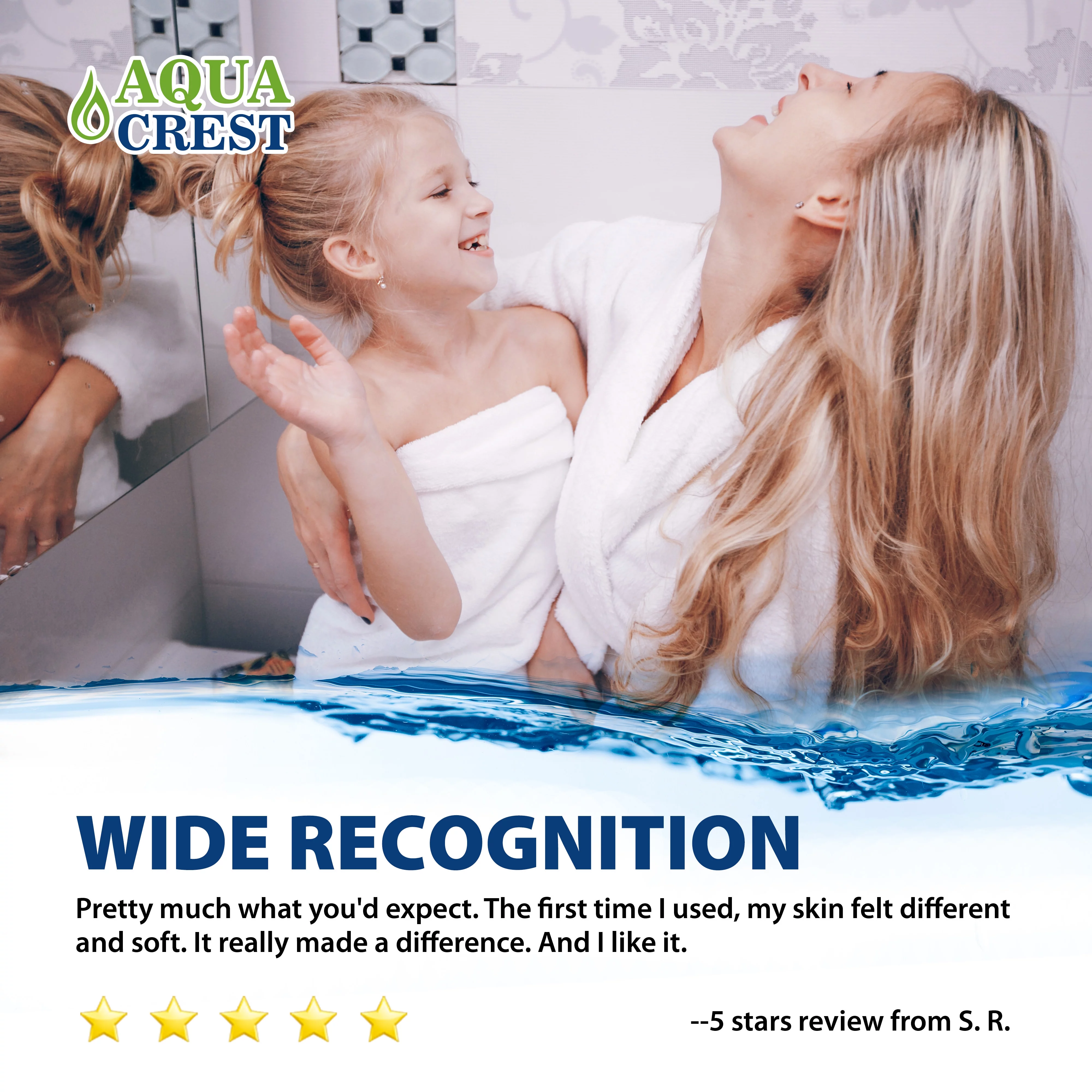 AQUA CREST WHR-140 Shower Head Water Filter, Replacement for Culligan WHR-140, WSH-C125, HSH-C135, ISH-100 Shower Water Filter Units, 3 Pack