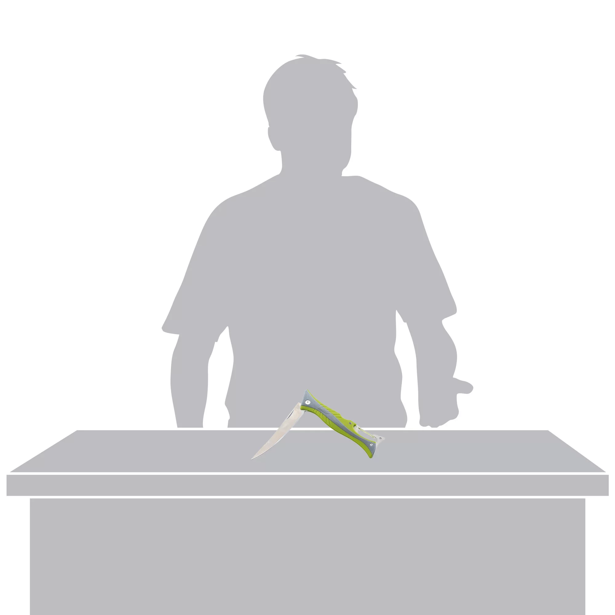 SMITH'S REGALRIVER 51383 4 IN FOLDING FLEX FILLET KNIFE GREEN