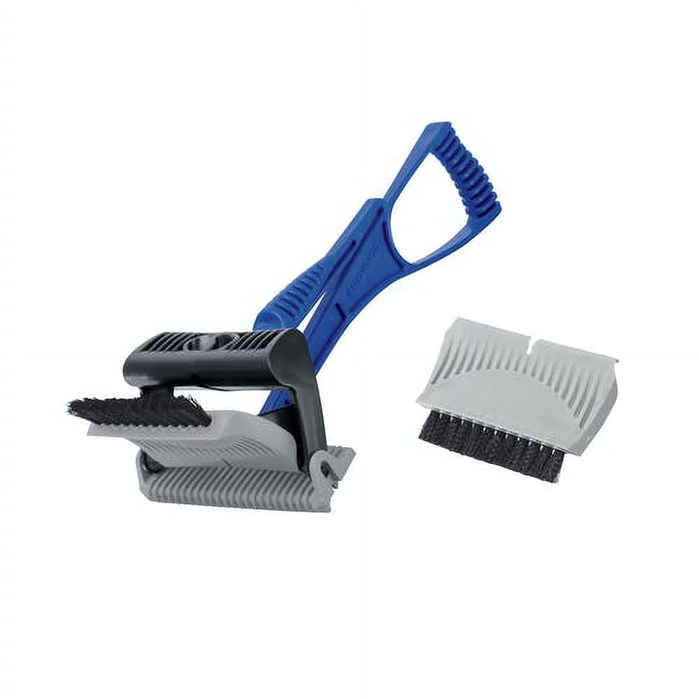 Snow Joe IceDozer Ice & Snow Scraper, Ice Breaking Teeth, Bristle Brush Attachment