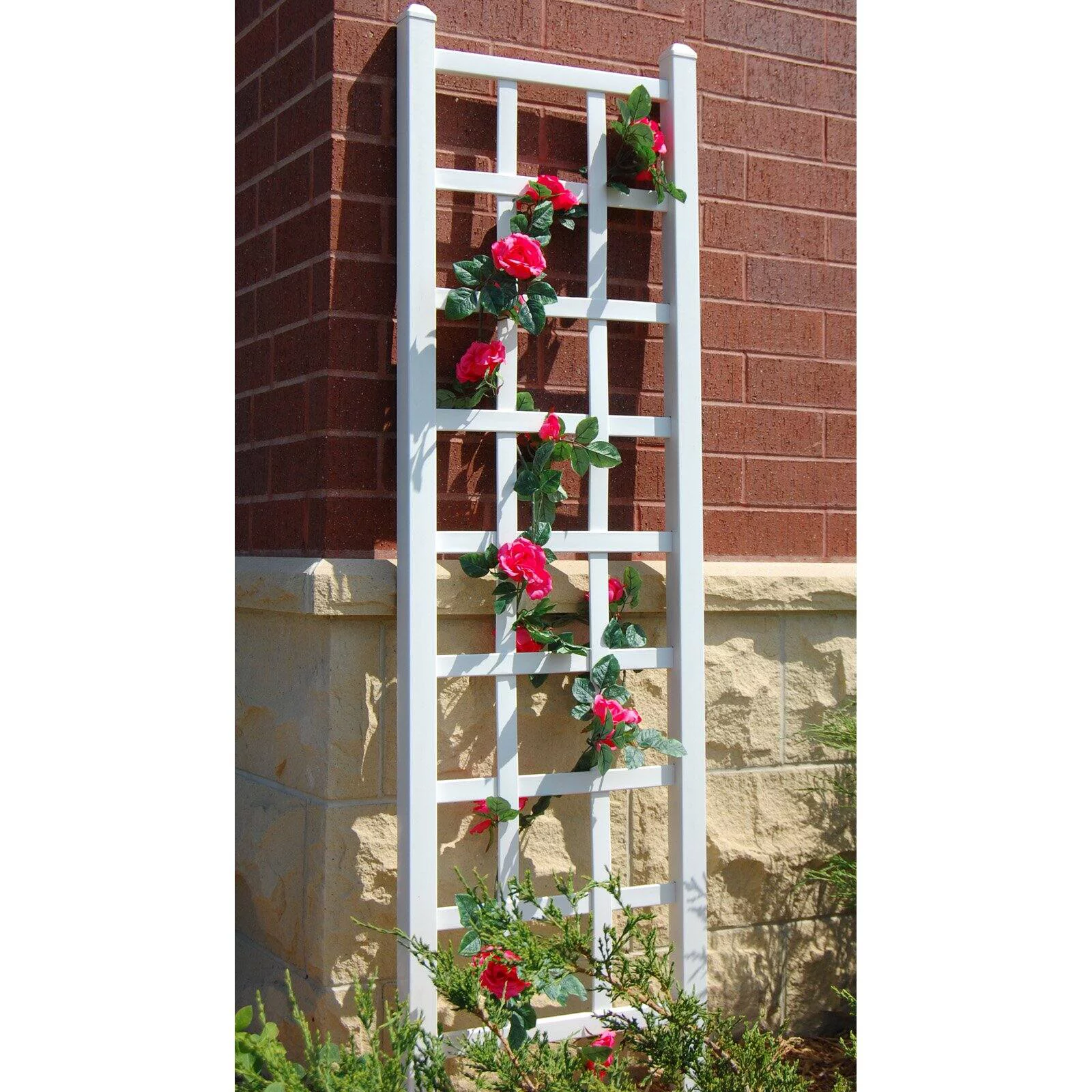 Dura-Trel Elmwood 6.25-ft. Vinyl Wall Trellis