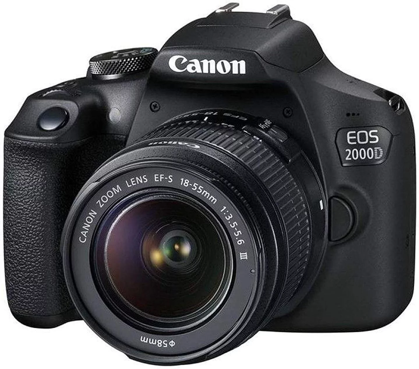 Canon EOS 2000D DSLR Camera with 18-55mm Lens  +  EOS Bag +  Sandisk Ultra 64GB Card + Cleaning Set And More (International Model)