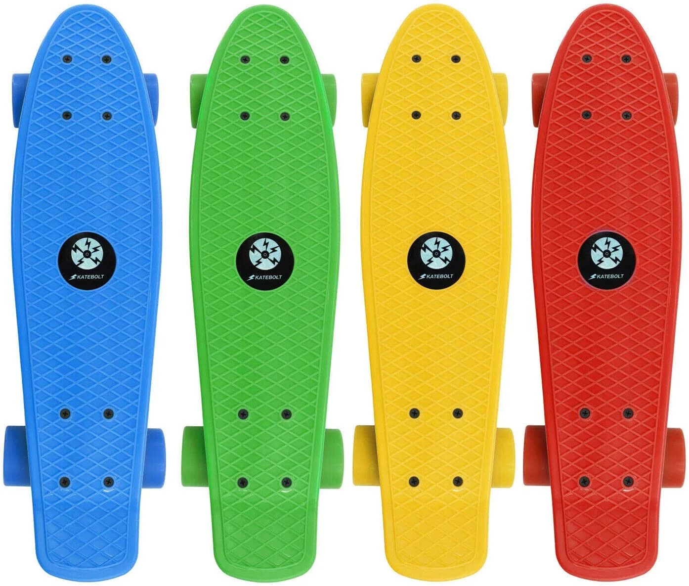 Green Skateboard with Green Wheels Cruiser Board 22