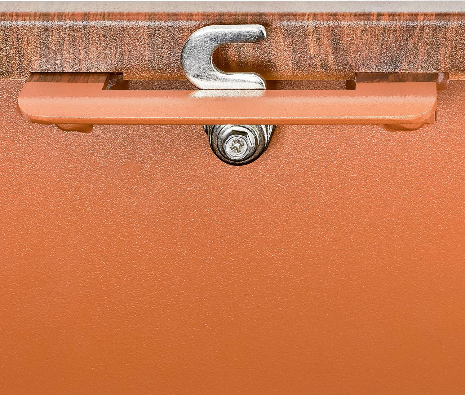 Mail Boss Mail Manager Locking Security Mailbox, Cream White / Wood Grain