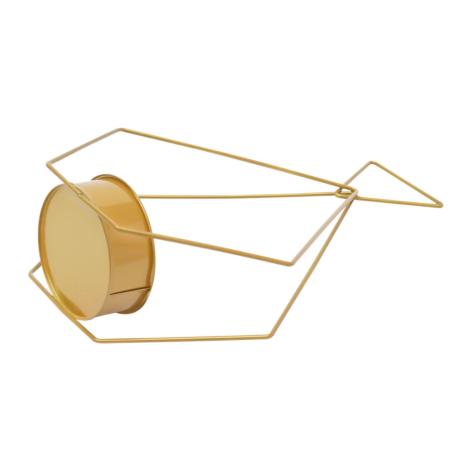 10 Pack Geometric Gold Flower Vases Diamond Shape Holder Wedding Centerpieces