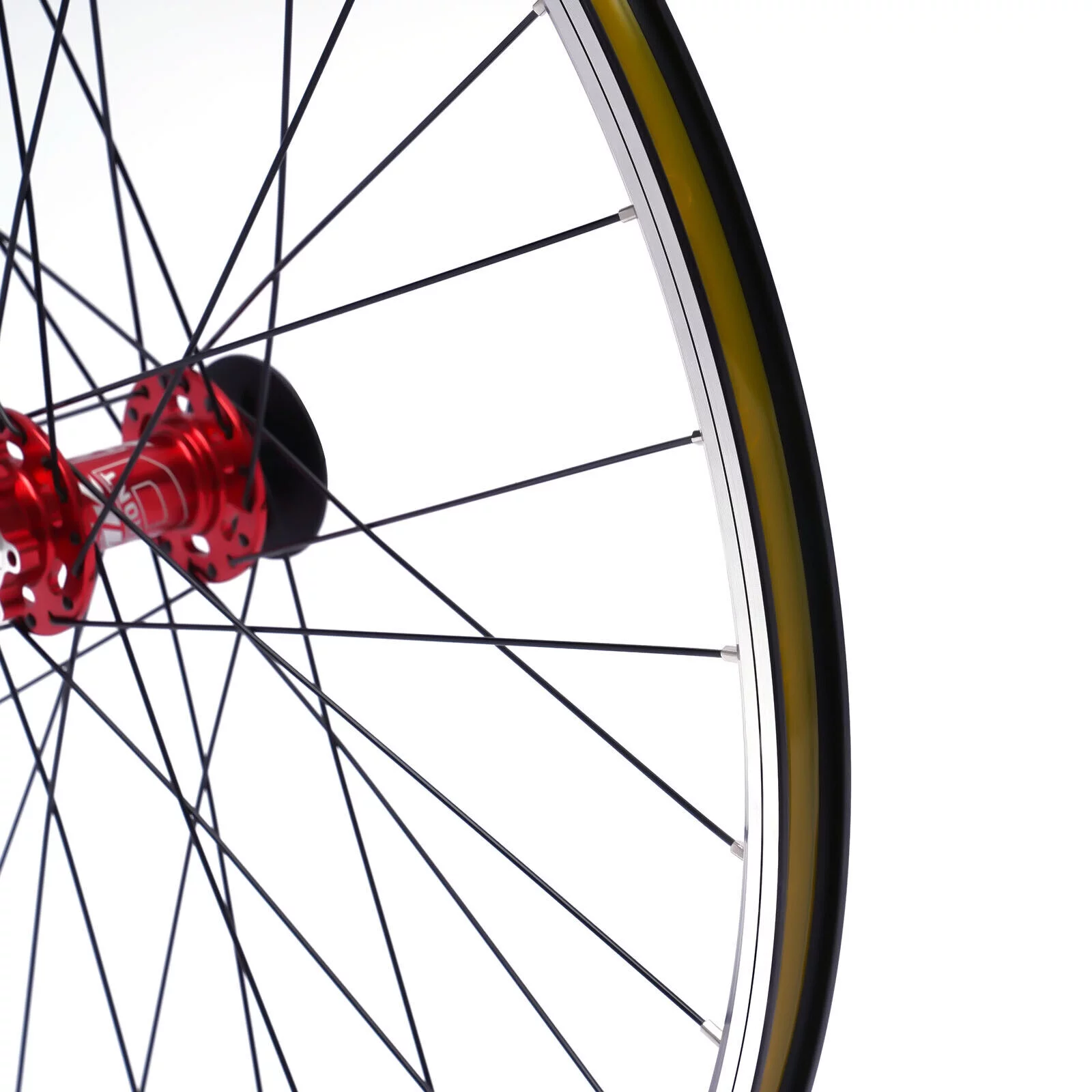 29 inch Front & Rear Wheel Mountain Wheelset Red Hub Disc Brake Bicycle Wheels Set