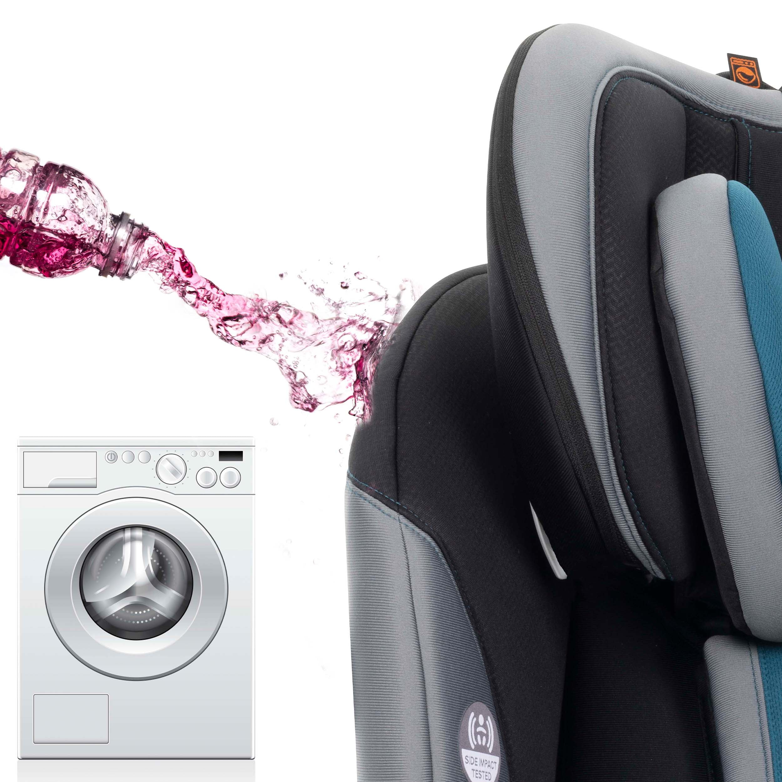 EveryFit/All4One 3-in-1 Convertible Car Seat w/Quick Clean Cover (Reefs Green)