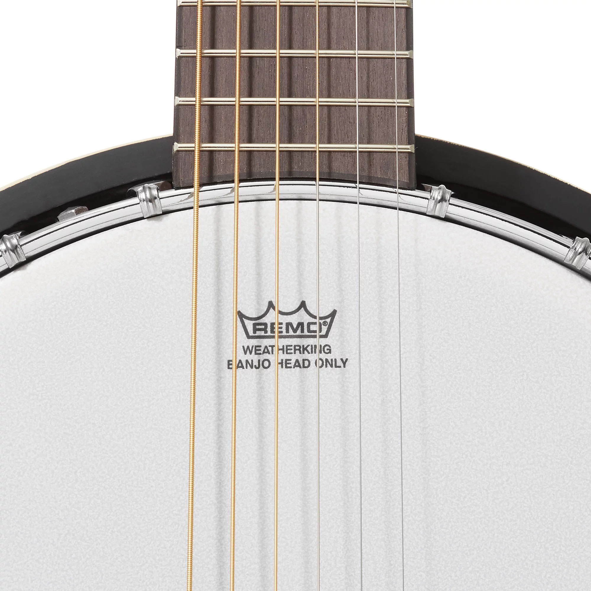 Jameson Guitars 6-String Banjo Guitar with Closed Back Resonator and 24 Brackets