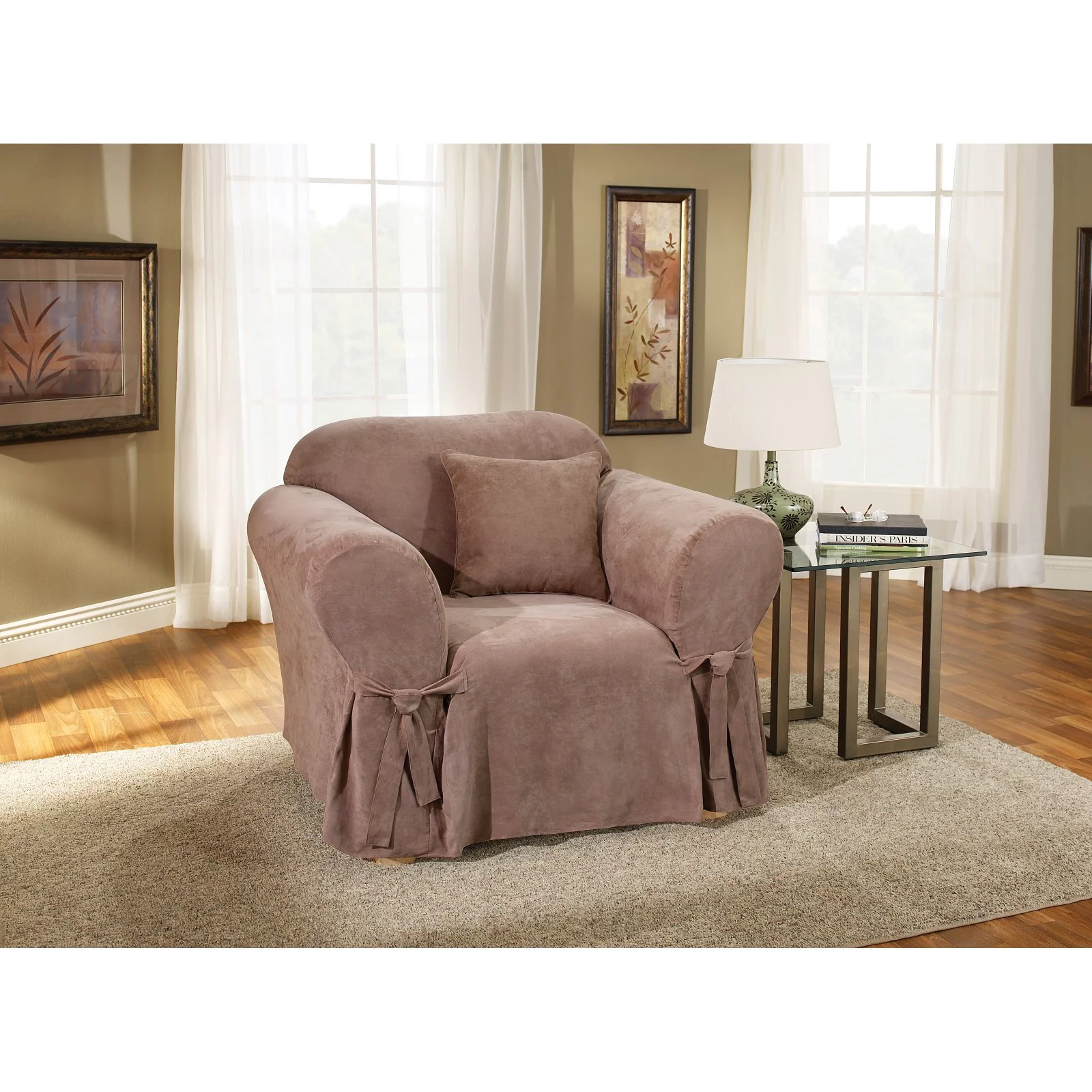 Sure Fit Soft Suede Chair Slipcover