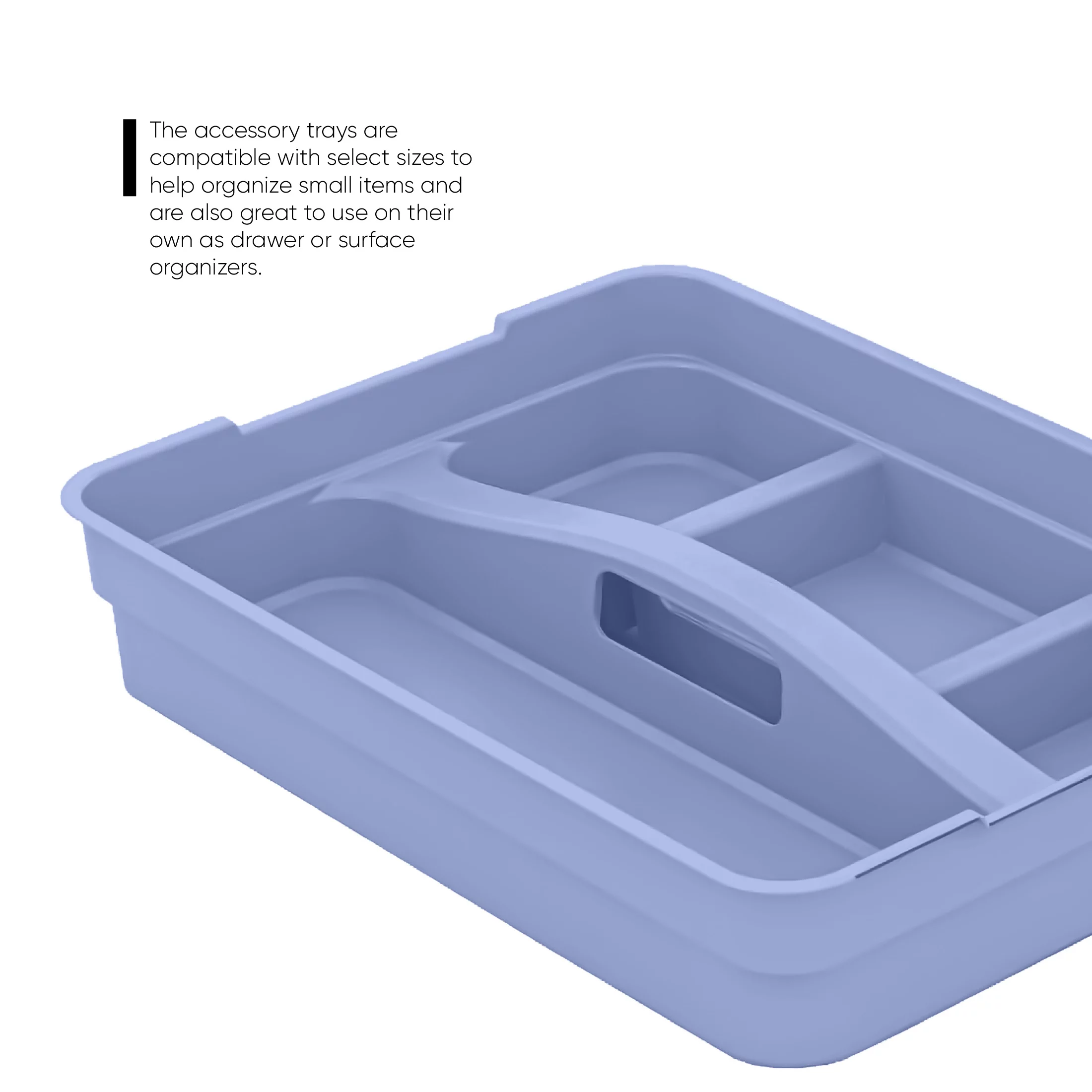 Pen + Gear 14.5-Quart Plastic Latch Storage Box File Organizer, Spring Periwinkle