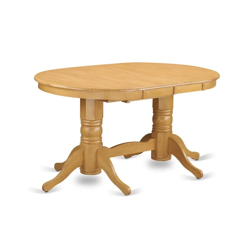 Pemberly Row Modern Oval Traditional Wood Dining Table in Oak
