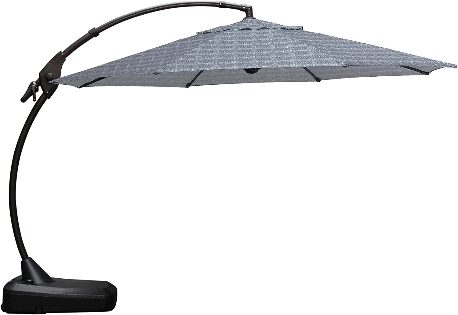 U-SHARE 11' Cantilever Umbrella with Base Outdoor Large Round Aluminum Offset Umbrella for Pool Garden Backyard (Circles, 11 FT)