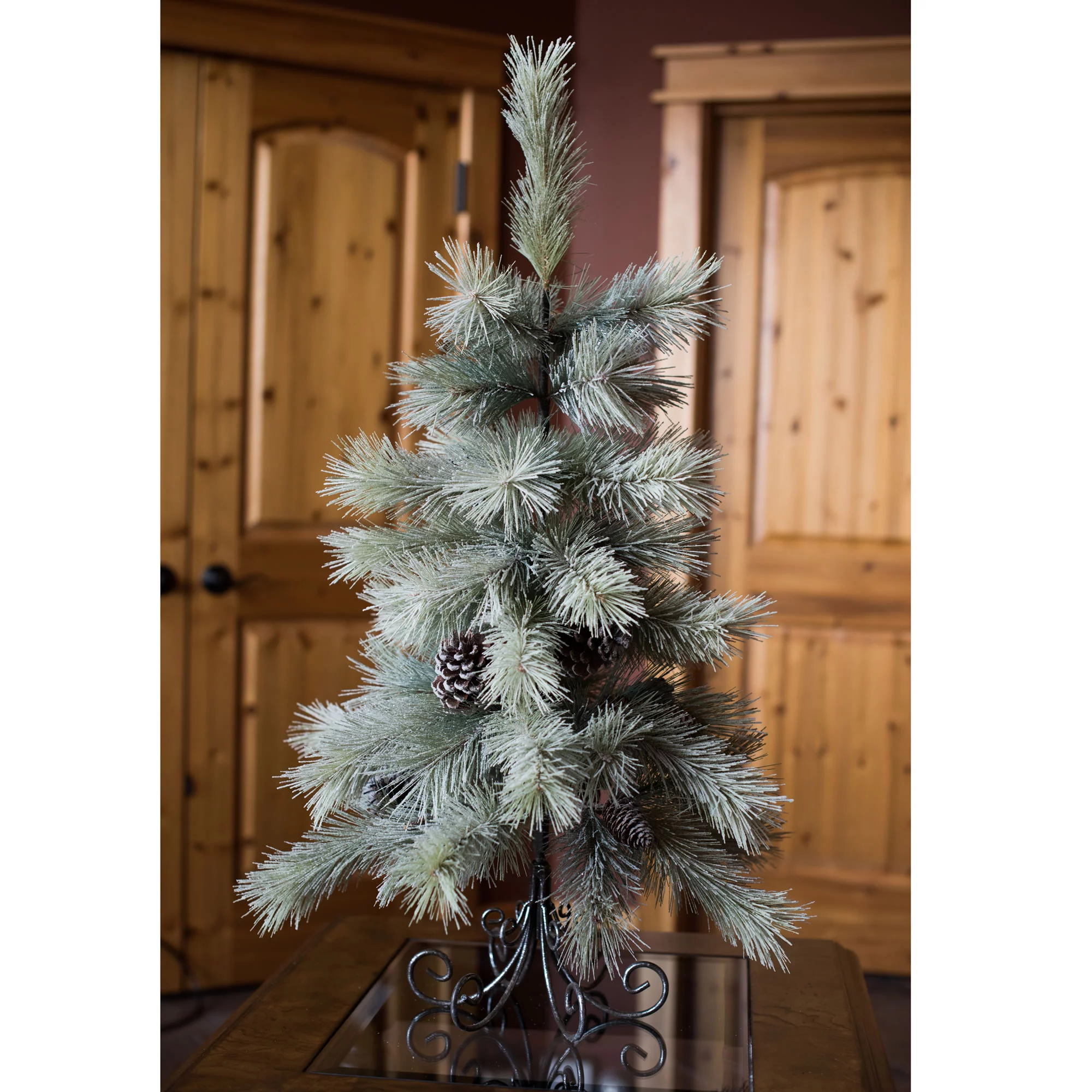 Vickerman 3' Frosted Bellevue Pine Artificial Christmas Tree, Unlit