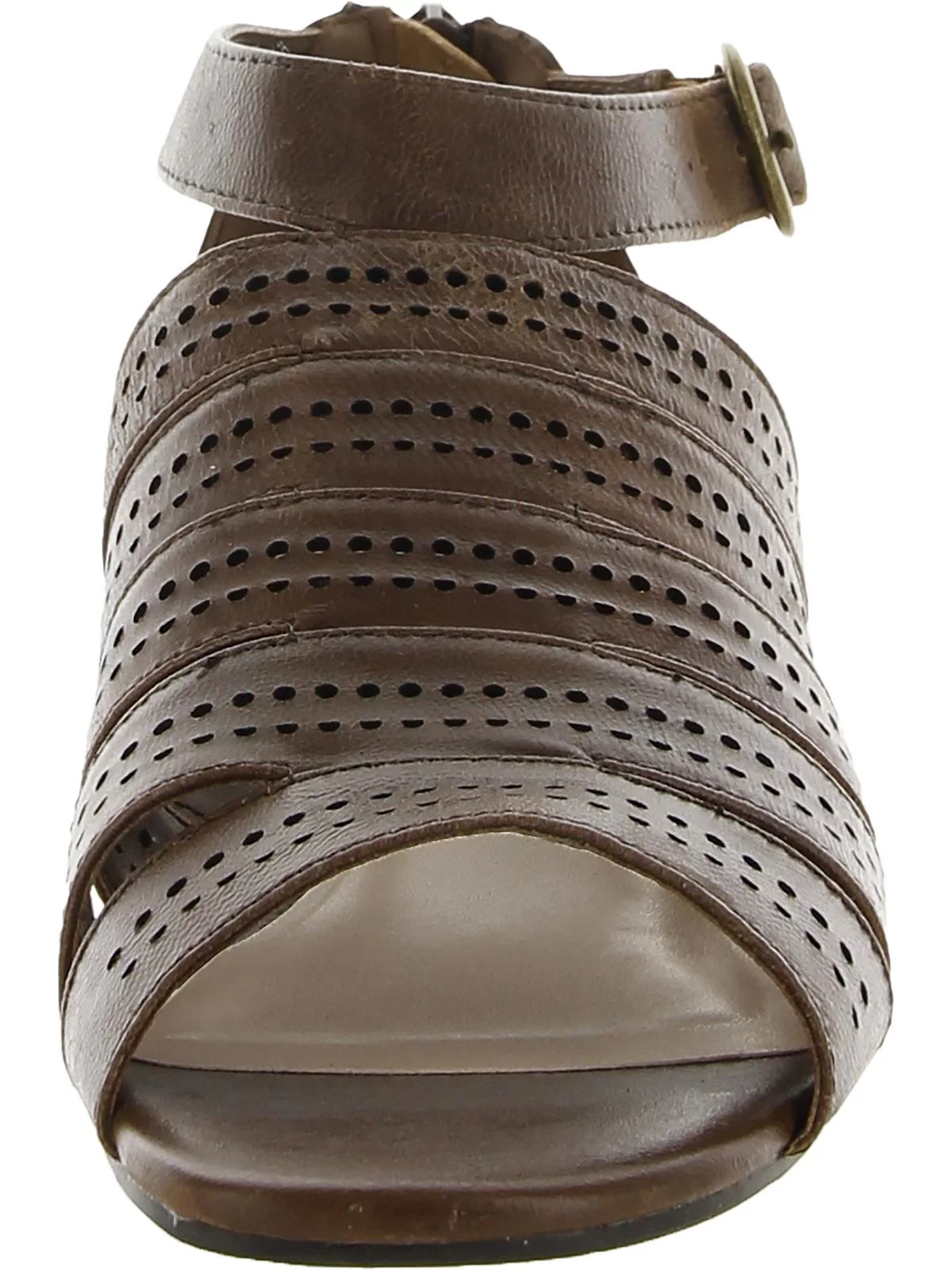 Bella Vita Womens Betsy Leather Peep Toe Strappy Sandals