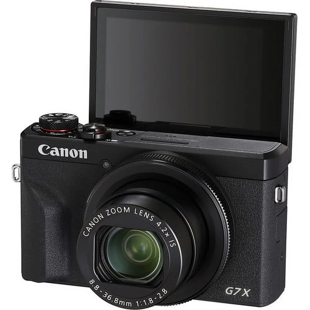 Canon PowerShot G7 X Mark III Digital Camera (Black) (Intl Model) Bundle with 16GB SD Card, 57