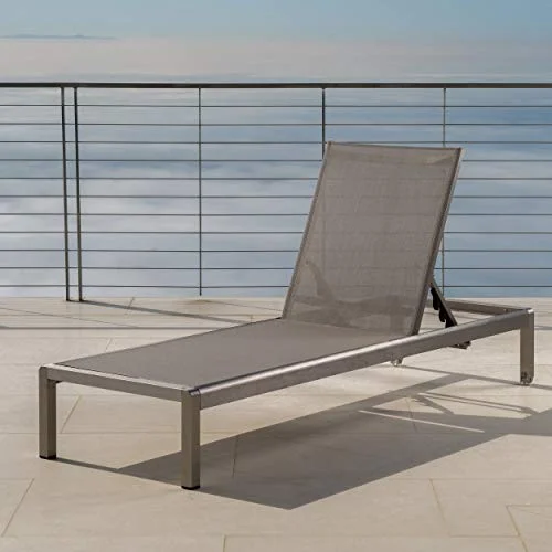 Christopher Knight Home Cynthia Outdoor Chaise Lounge, White