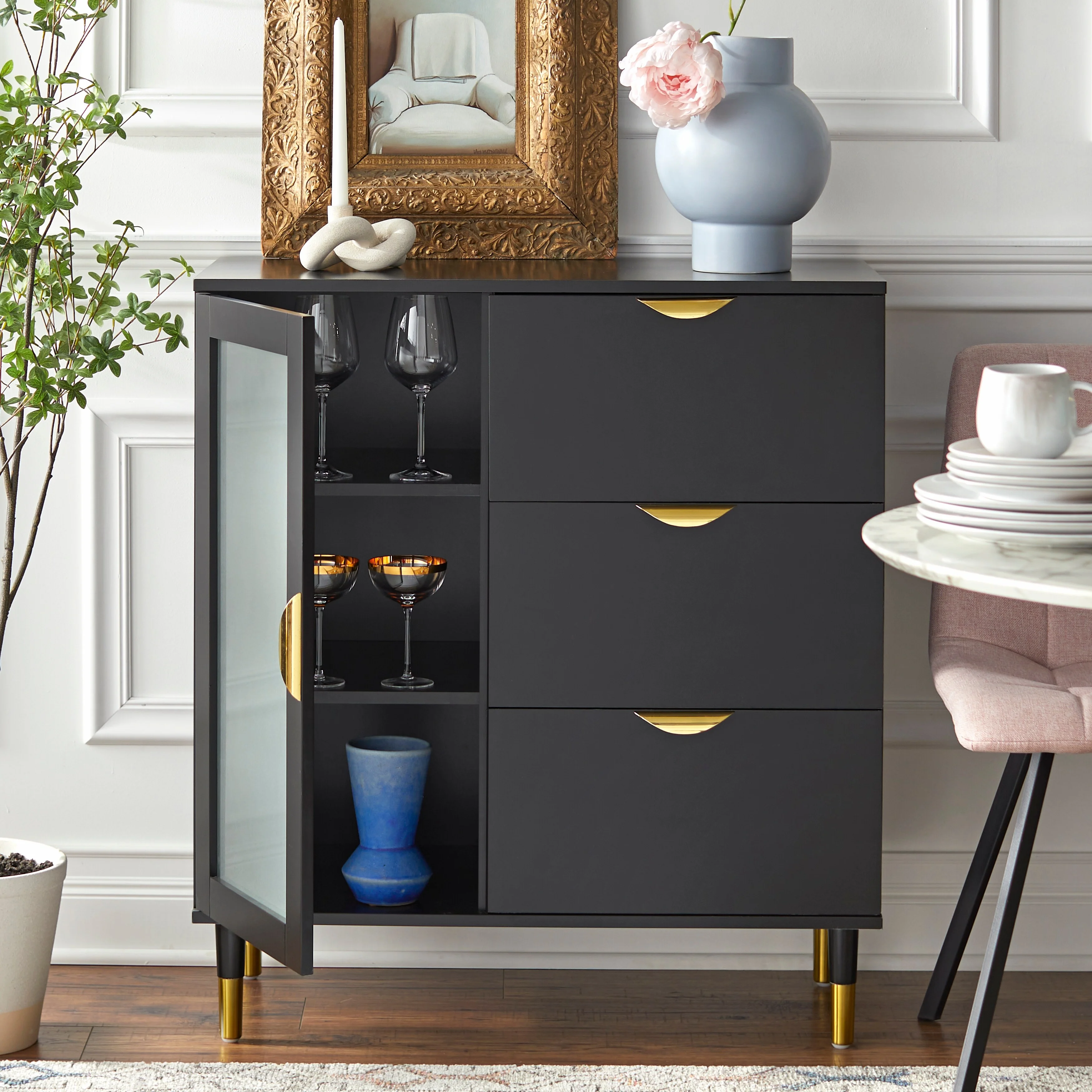 Simple Living  Kragen Mid-Century Buffet/Sideboard