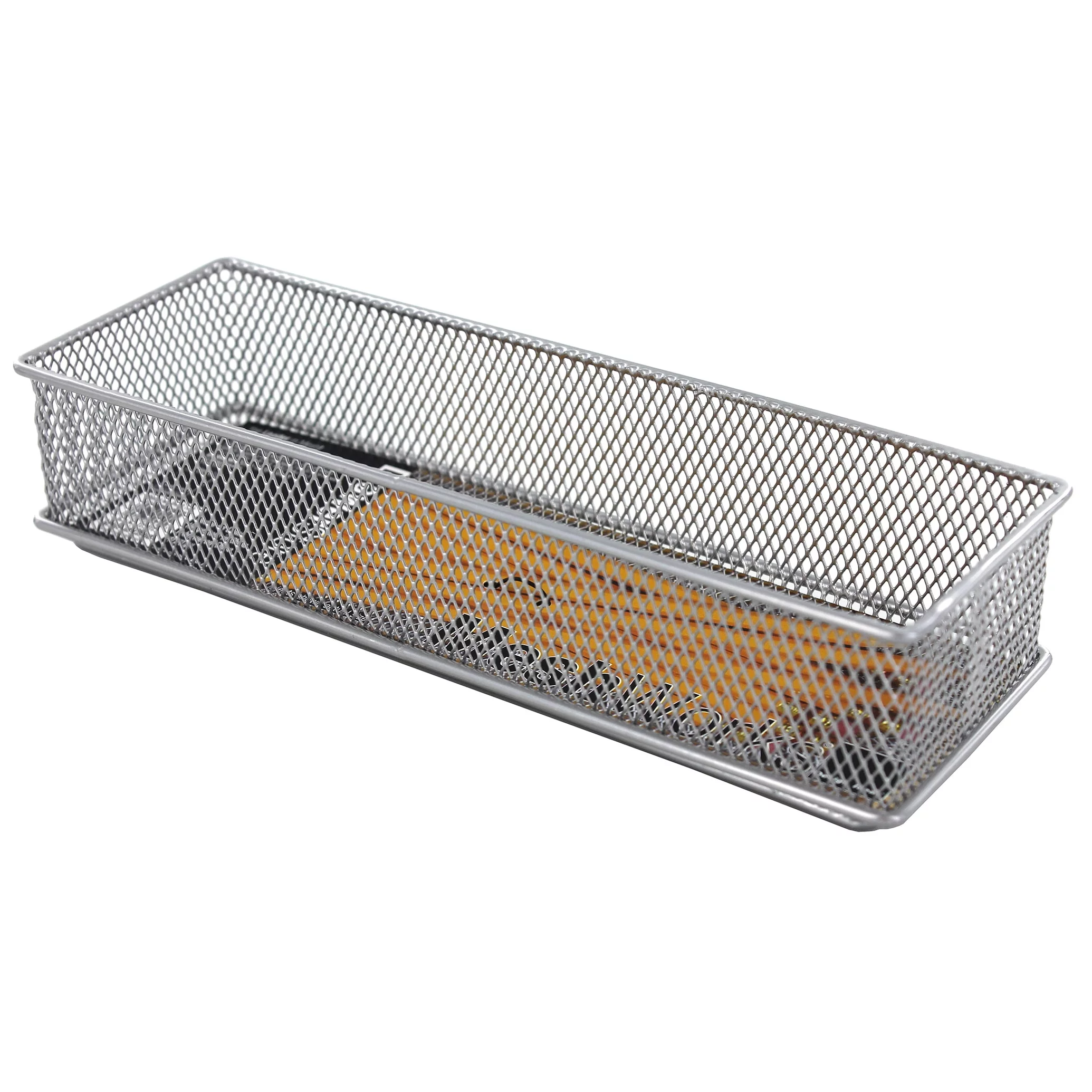 Design Ideas MeshWorks Drawer Storage Bin - Silver, 3