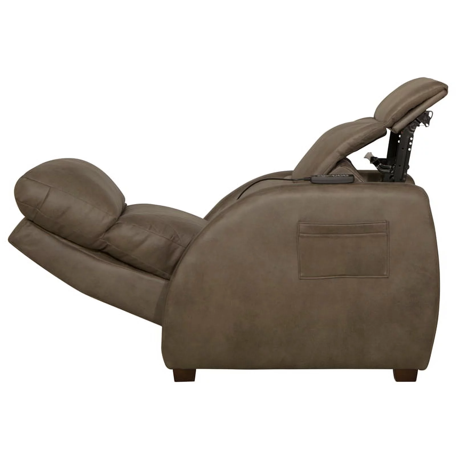 Catnapper Unwind Power Zero Gravity Recliner in Taupe Polyester Fabric