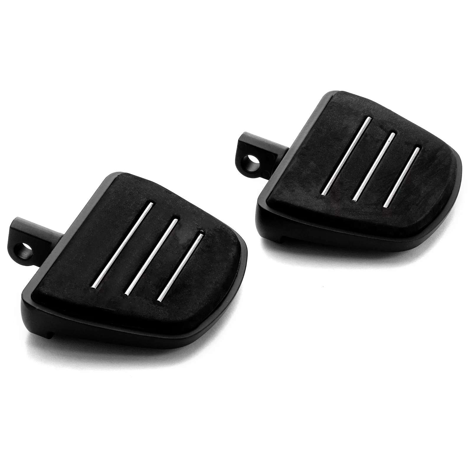 Krator Black Mini Board Floorboards Footpegs Compatible with 2006-2019 Harley Davidson Street Glide FLHX
