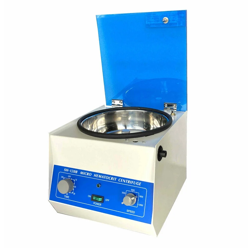 Miumaeov Electric Hematocrit Microhematocrit Centrifuge Digital Lab Medical Centrifuge Machine High Speed 100W