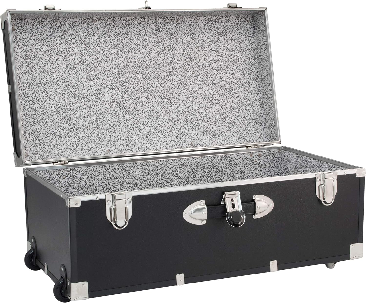 JYHOME Seward Explorer 30" Trunk with Wheels & Lock  Black