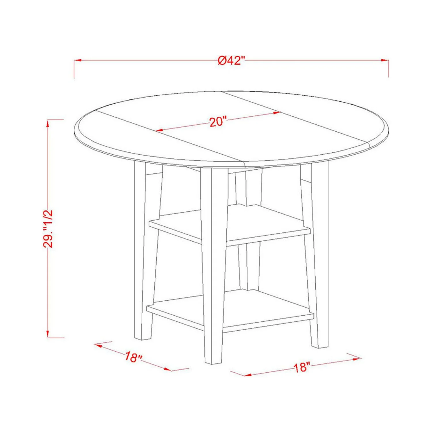 HomeStock Retro Revival 3 Piece Sudbury Set With 1 Round Dinette Table And 2 Dinette Chairs With Wood Seat In A Elegant Linen White Finish.