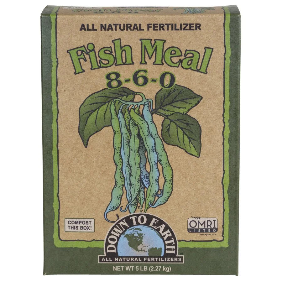 Down to Earth (#DTE07889) Organic Fish Meal Fertilizer 8-6-0, 5 lb