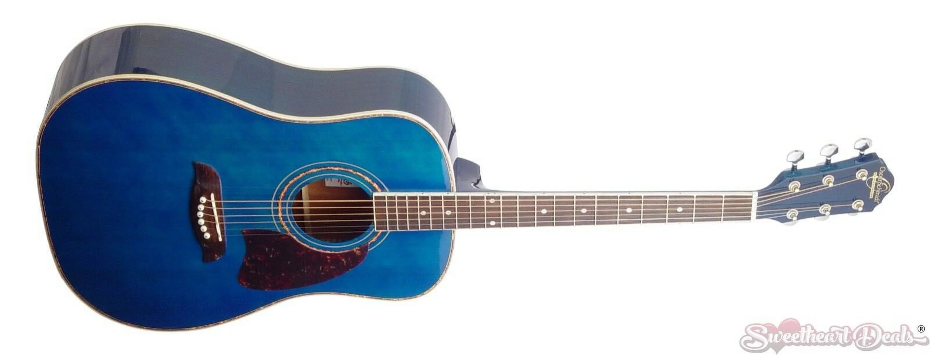 Oscar Schmidt OG2TBL Acoustic Guitar - Blue